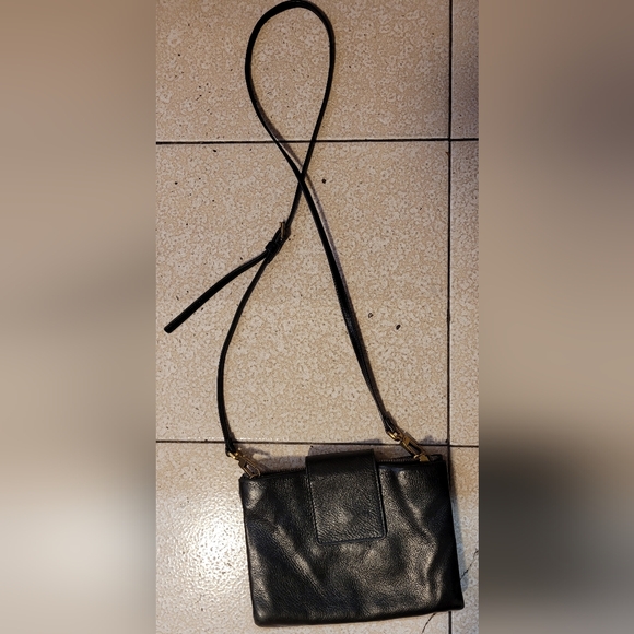 Black Leather Fossil Crossbody Bag - Picture 3 of 7